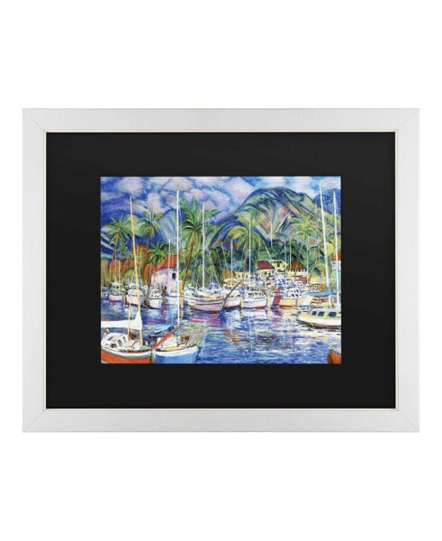 Интерьерная картина в раме Trademark Global Masters Fine Art Lahaina Marina - 20" x 25"