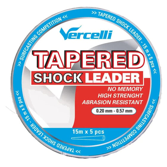 VERCELLI Shock Tapered Leader 15 m 5 units