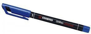 Ручка гелевая STABILO Cienkopis OHP niezmywalny 1мм синяя