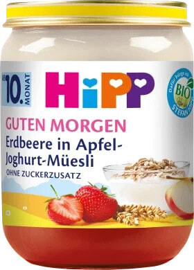 Frucht & Joghurt Guten Morgen Erdbeere in Apfel Müsli ab dem 10. Monat, 160 g