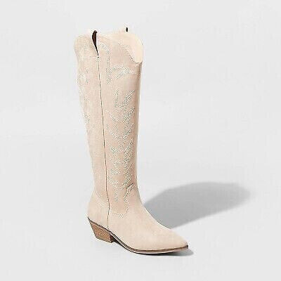 Women's Sommer Stitch Western Boots - Universal Thread Tan 5