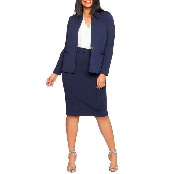 Plus Size The Ultimate Stretch Suit Pencil Skirt