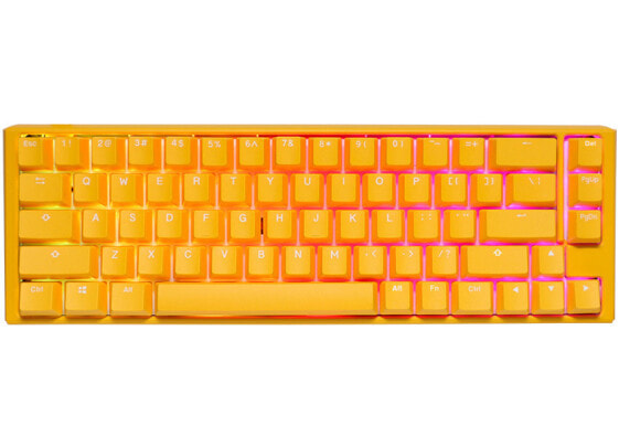 Ducky One 3 SF Yellow - 65% - USB - Mechanical - RGB LED - Yellow