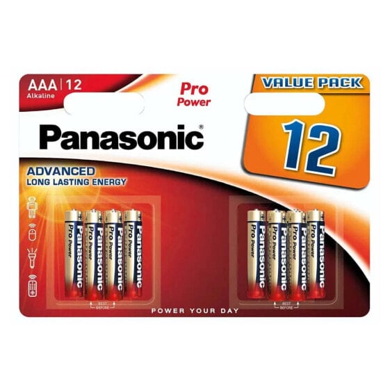 PANASONIC Pro Power LR 03 Micro Alkaline Batteries 12 Units