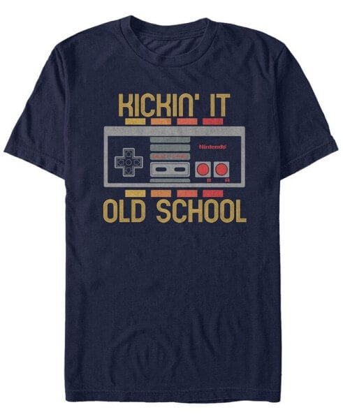 Nintendo Men's Classic NES Kickin It Old School Controller T-Shirt