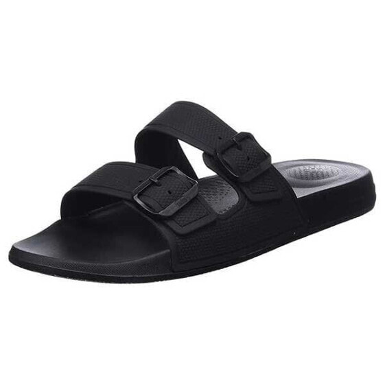 Шлепанцы Fitflop Iqushion Two-Bar Buckle черные