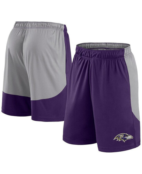 Men's Purple Baltimore Ravens Big and Tall Team Logo Shorts
