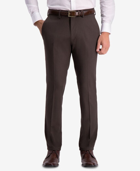 Men's Slim-Fit Shadow Check Dress Pants