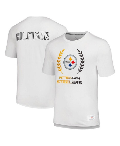 Men's White Pittsburgh Steelers Miles T-shirt