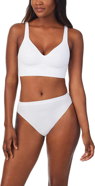 OnGossamer 291736 Womens Cabana Built Up Wirefree Demi Bra, White, Large US