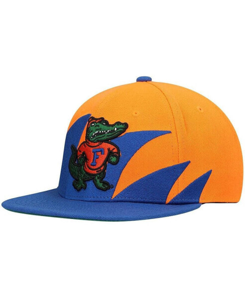 Men's Royal, Orange Florida Gators Sharktooth Snapback Hat