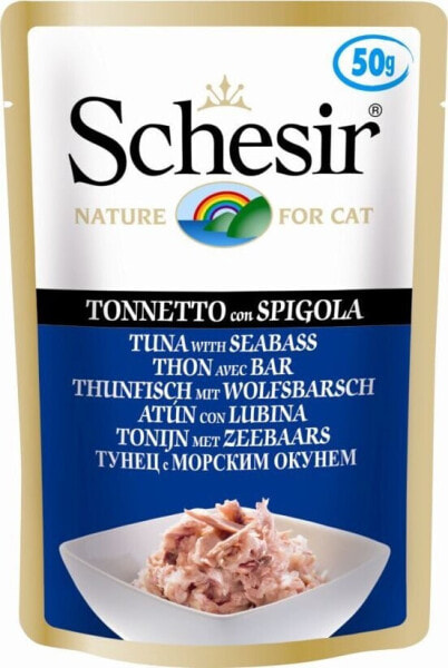 Schesir SCHESIR dla kotów Single Dish Tuńczyk z Bass 50g