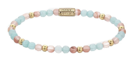 Браслет Rebel & Rose Pink Blue Beads RR-40111-G