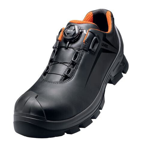 Ботинки безопасности мужские UVEX Arbeitsschutz 65312 - черные - ESD - HI - HRO - S3 - SRC - с застежкой на шнурки