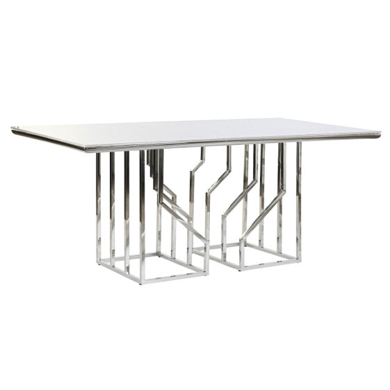 Обеденный стол DKD Home Decor Серебристый Стеклянный Сталь (180 x 90 x 75 cm)