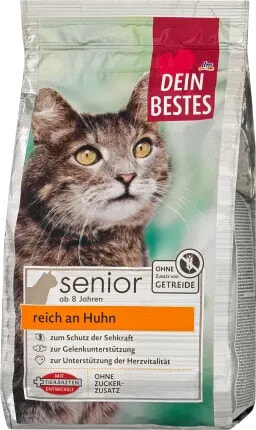 Trockenfutter Katze mit Huhn, Senior, 750 g