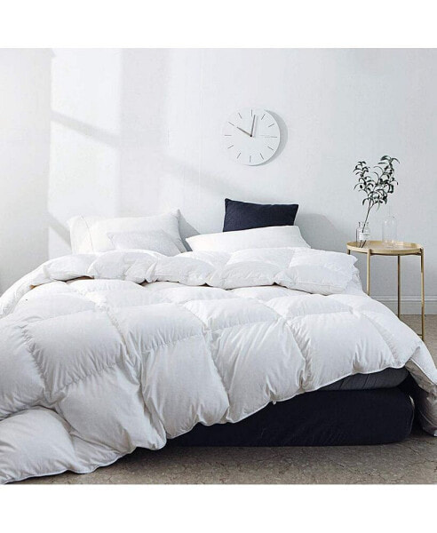 Lightweight White Goose Down Comforter - Full/Queen