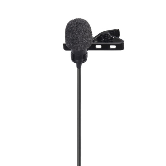 Hama Smart, Aufsteckbares Mikrofon, 34 dB, 50 - 20000 Hz, 2200 Ohm, Omnidirektional, Kabelgebunden