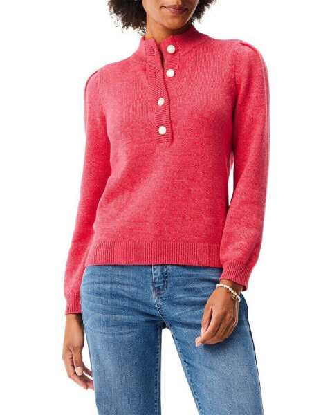 Nic+Zoe Button Henley Sweater Women's Xl