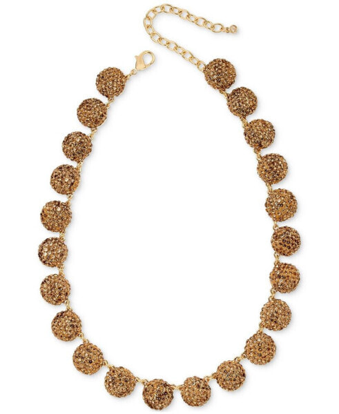 On 34th pavé Fireball All Around Necklace, 16" + 3" extender, Created for Macy's