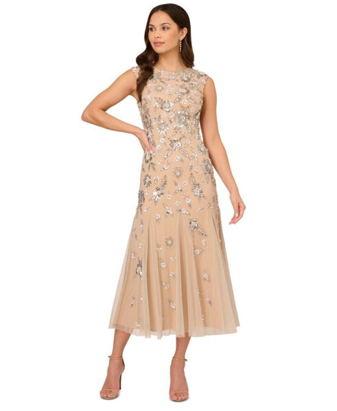 Women's Embellished Sleeveless Dress