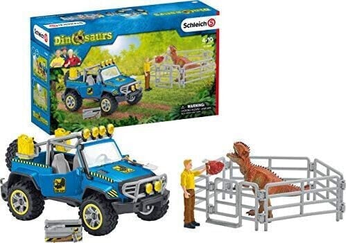 Фигурка Schleich Dinosaurs off-road vehicle w. D. 41464 (Динозавры на внедорожнике)