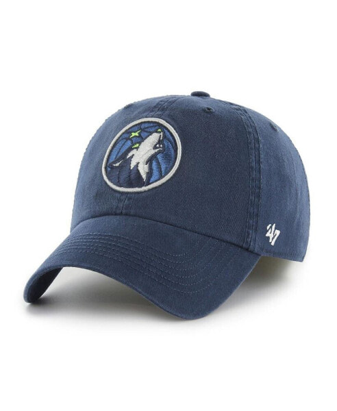 Men's Navy Minnesota Timberwolves Classic Franchise Fitted Hat