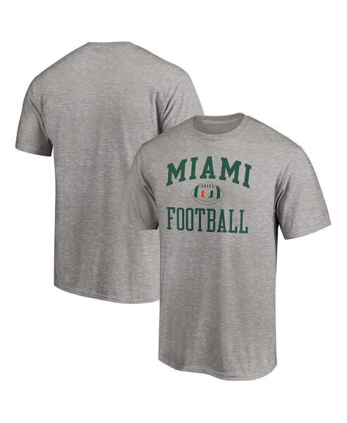 Men's Heathered Gray Miami Hurricanes First Sprint Team T-shirt