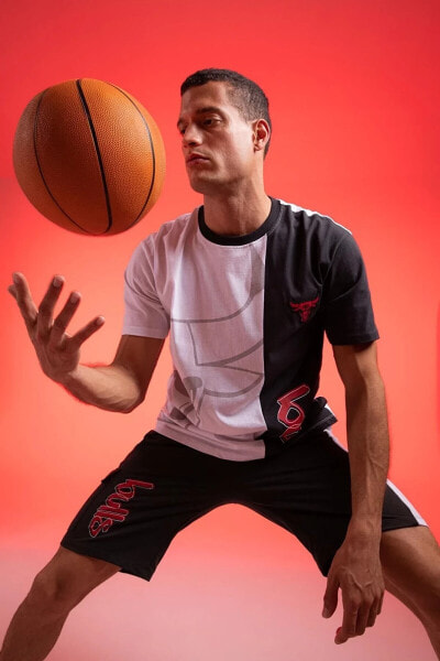 Fit Nba Chicago Bulls Boxy Fit %100 Pamuk Tişört