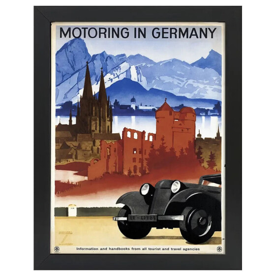 Bilderrahmen Poster Motoring in Germany