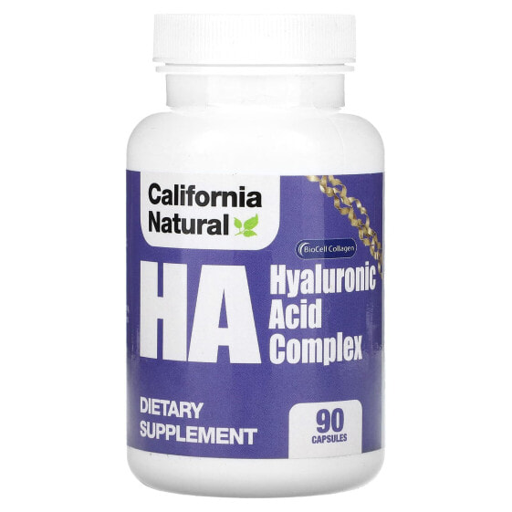 Витамины для здоровья кожи California Natural HA, комплекс гиалуроновой кислоты,90 капсул