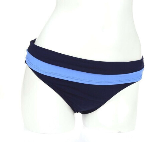 Tommy Bahama Deck Piping Blue Wide Waistband Bikini Bottom Swimwear Size S