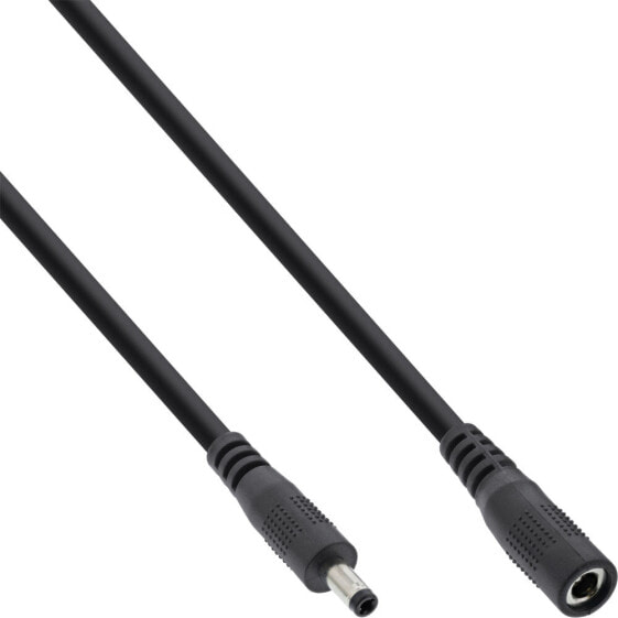 InLine DC extension cable - DC plug male/female 4.0x1.7mm - black - 2m