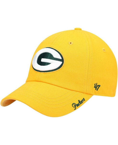 Women's Gold-Tone Green Bay Packers Miata Clean Up Secondary Adjustable Hat