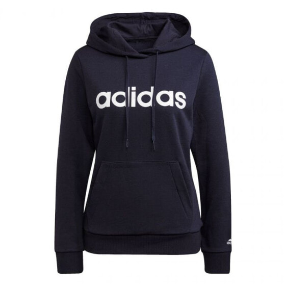 Толстовка женская Adidas Essentials Hoodie в темно-синем цвете H07797