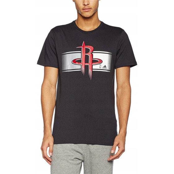 Мужская спортивная футболка черная с логотипом Adidas Rockets