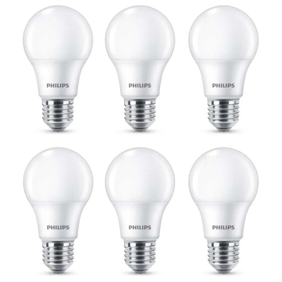 Лампочка Philips LED Birne A60 Warmweiß 6 x 8 Вт 806 lm 2700 K E27 15000 часов 50000 циклов 108x60 мм 0,3 кг