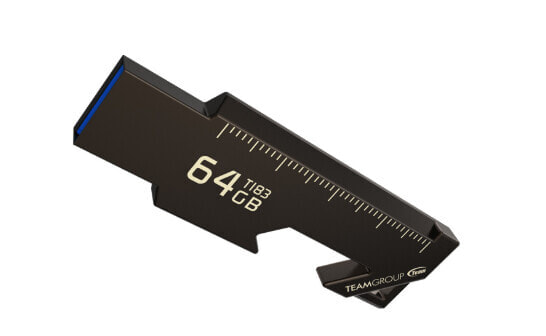 Team Group T183 - 64 GB - USB Type-A - 3.2 Gen 1 (3.1 Gen 1) - 90 MB/s - Capless - Black