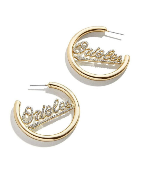 Baltimore Orioles Hoops Earrings