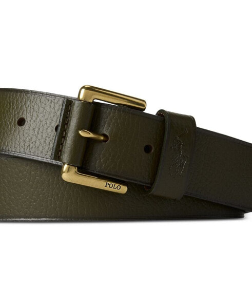 Men's Signature Pony Leather Belt