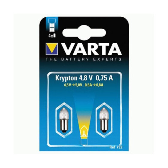 Varta 792 - White - Nickel - Transparent - Glass - Metal - 4.8 V - 0.75 A - 9 g