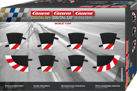 Игрушечный транспорт Carrera Listwy крашеные внутренние для дуги 1/30 (GCX3420)