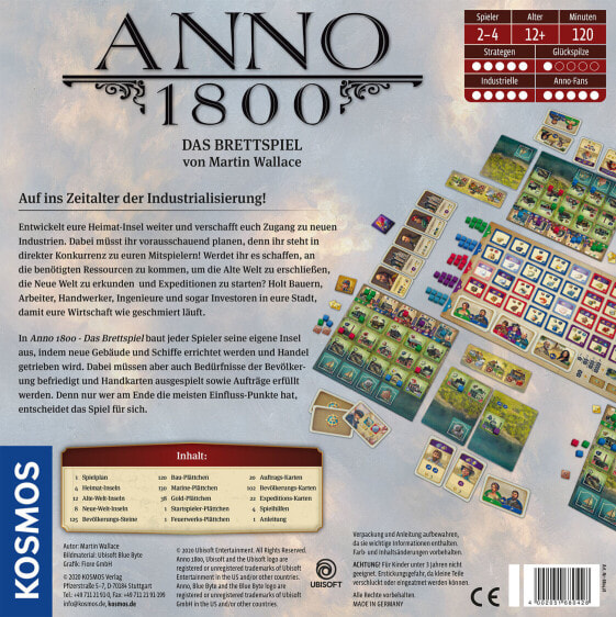 Kosmos Anno 1800, Board game, Strategy, 12 yr(s), Family game