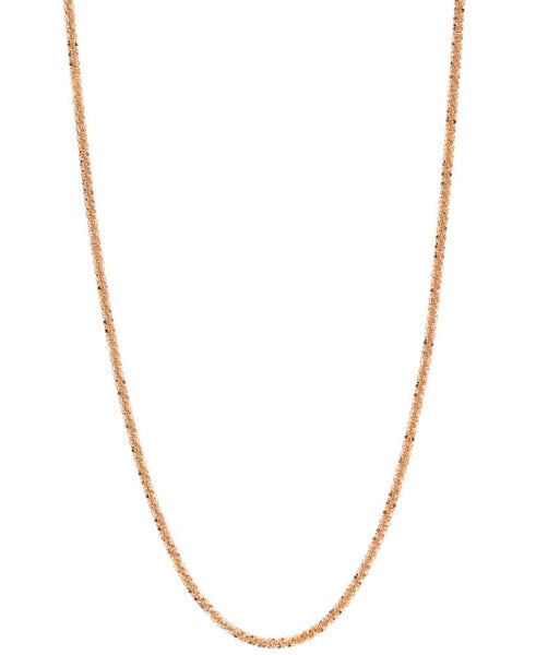 Macy's sparkle Chain Necklace 16" (1-1/2mm) in 14K Rose Gold