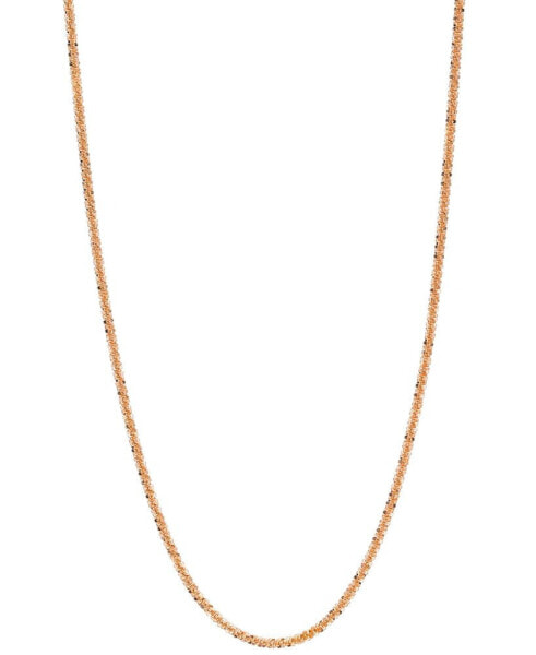 Macy's sparkle Chain Necklace 16" (1-1/2mm) in 14K Rose Gold