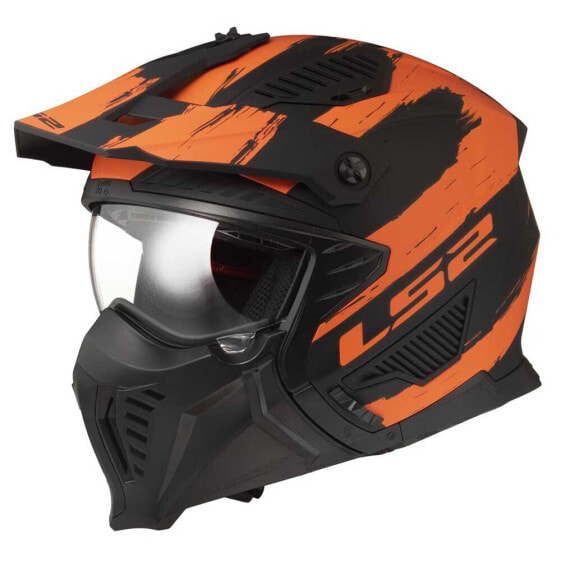 Шлем мотоциклетный LS2 Drifter Mud OF606 преобразуемый