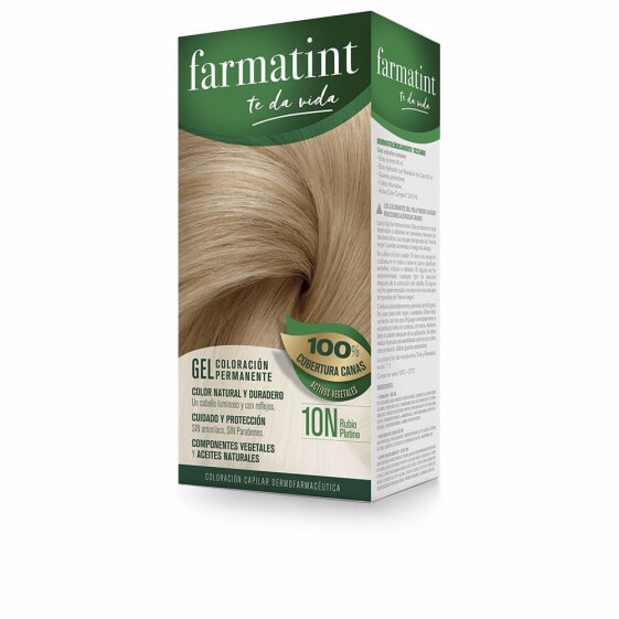 Farmatint	Permanent Coloring Gel No. 10 N Перманентная краска для волос на растительной основе и маслах без аммиака, оттенок платиновый блонд