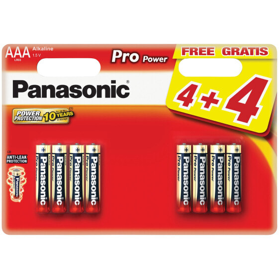 Одноразовые батарейки Panasonic Pro Power AAA 4+4