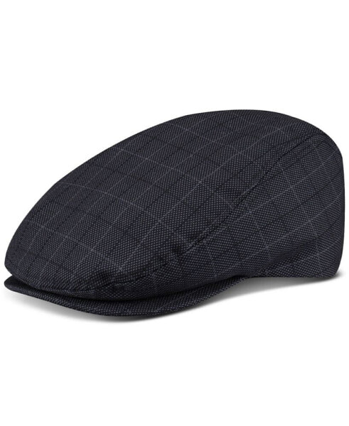 Men's Mesh Plaid Flat Top Cap