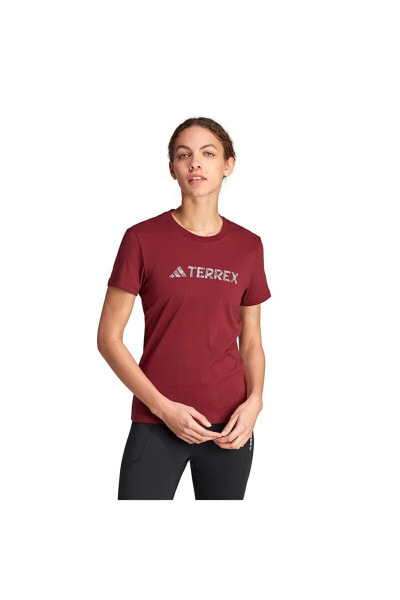 W Logo Kadın Bordo Outdoor T-shirt Hy1714